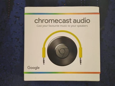 BRANDNEU Google Chromecast Audio Media Streamer schwarz RUX-J42 - Bild 1 von 3