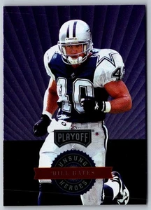 1996 Playoff Absolute Prime Unsung Heroes Bill Bates #1 Dallas Cowboys - Picture 1 of 2