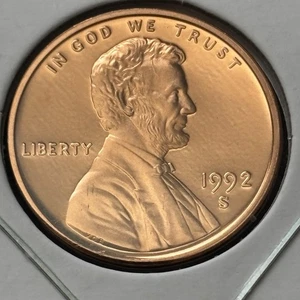 Centavo conmemorativo Lincoln 1992 prueba S - Imagen 1 de 6