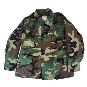 US Army Jacket Mens Medium Short Woodland Camo M-65 Field Cold w/ Liner No Hood - Picture 1 of 16
