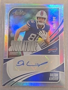 2025 Absolute Signatures Dalton Kincaid Auto #/199 Buffalo Bills Excellent Card - Bild 1 von 2