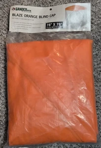 Blaze Orange Hunting Blind Cap, Safety Orange Hub Blind Safety Cap 78"x78" - Picture 1 of 3