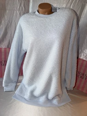 Victorias Secret Sleep Shirt Teddy Bear Nightie Super Soft Small Blue - Image 1 of 2