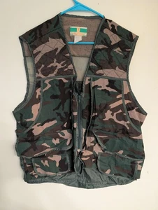 Vintage Game Winner Sportswear Camo Shooting Vest with Game Pouch XL  - Picture 1 of 8