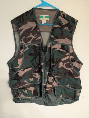 Vintage Game Winner Sportswear Camo Shooting Vest with Game Pouch XL  - Image 1 of 4