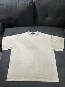 Homme Femme Heavyweight Blank Shirt Cream Triple XXXL - Picture 1 of 5