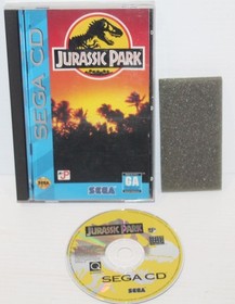 Jurassic Park (Sega CD Game, 1993) Vintage Game Complete w/ Case & Foam