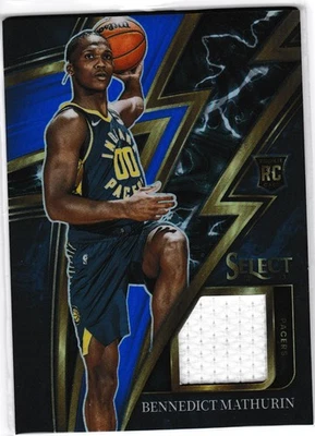 2022-23 Select Bennedict Mathurin Sparks Blue Prizm Rookie Jersey RC # S-BM /75 - Image 1 of 2