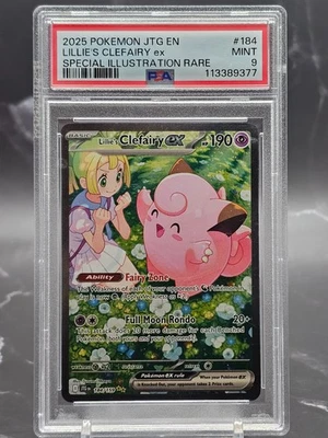 Lillie’s Clefairy ex SIR 184/159 PSA 9 – Journey Together SV09 Pokemon EN - Image 1 of 2