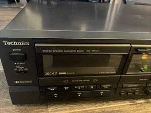 Technics RS-TR157 Vintage Doppel Kassettendeck Reverse/Record Dolby funktioniert super - Bild 1 von 3