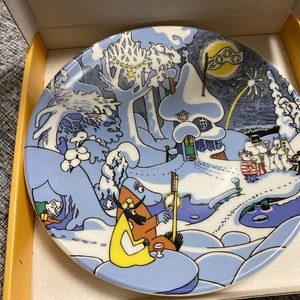 [Rare] Brand new, unused Arabia Moomin Christmas wall plate for Millennium 2000 - Picture 1 of 4