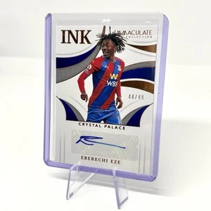 2020/2021 Panini Immaculate Eberchi Eze Ink Autograph /49 Crystal Palace Card - Picture 1 of 2