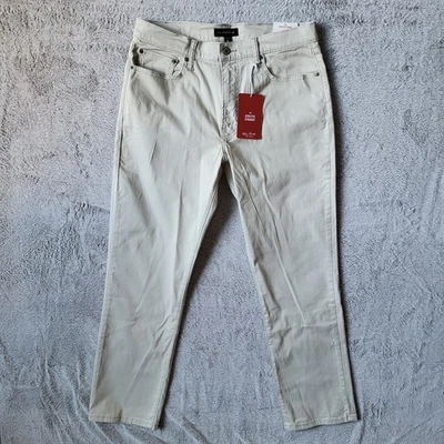 Pantalones de mezclilla rectos deportivos Lucky Brand 410 33x30 beige elásticos nuevos con etiquetas Foto 1 de 4