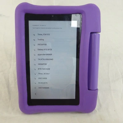 Amazon Fire 7 m8s26g Kids tablet 7" display, 9th Gen 11GB - Purple Kids Cover - Image 1 of 4