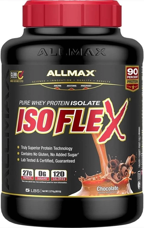 ALLMAX Nutrition Isoflex Pure Whey Protein Isolate 5lb Chocolate