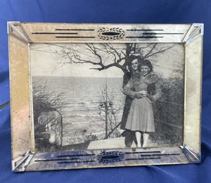 Antiker Spiegel Art Deco Stil Rahmen 5x7 Portrait - Bild 1 von 13