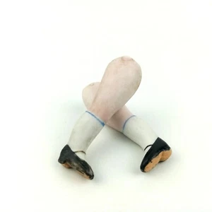 Antique porcelain dollhouse doll legs, wire fixing, 2.2", doll making & repair - Picture 1 of 5