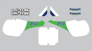1986 KAWASAKI KX 250 COMPLETE DECAL KIT VINTAGE MOTOCROSS - Bild 1 von 1