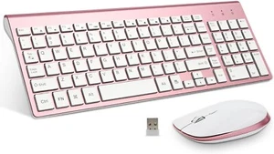 Fenifox Wireless Keyboard and Mouse Quiet Keys Plug and Play Ease - Picture 1 of 7