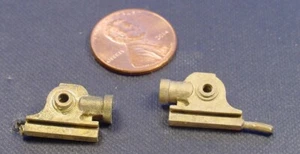 O SCALE BRASS LARGE STEAM LOCOMOTIVE CYLINDER CROSSHEADS WISEMAN OB-26 - Picture 1 of 2