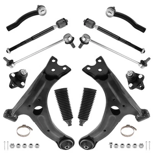 Suspension 12x Inner Outer Tie Rods Control Arm For Toyota Corolla 2003-2008 - Picture 1 of 11