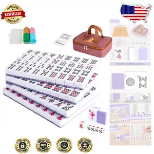 Set Mahjong Piccolo Deluxe con 144 Piastrelle in Melamina - Ideale per Viaggi e Riunioni - Foto 1 di 9