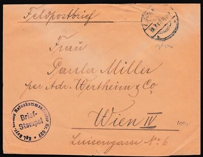 Germany Cover 1918? WWI Feldpost Kgl Bayer Hafenkommandantur Nr 527 Z2959 - Image 1 of 4