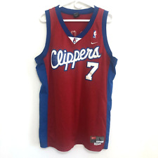 Vintage LA Clippers Lamar Odom #7 Red Nike Swingman Stitched Jersey Size LRG +2