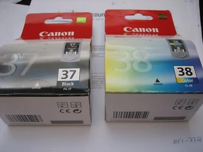 Value Pack PG-37 +CL-38 Canon Original Pixma iP2500 ip1800 MG666 MG911SW - Image 1 of 4