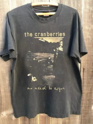Camiseta unissex The Cranberries 1995 Tour vintage algodão carvão P-5XL - Imagem 1 de 2