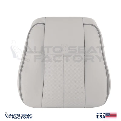 Compatível com 2006 2007 2009 Infiniti M45 M35 Driver Top capa de assento de couro cinza, perfeita. - Imagem 1 de 4