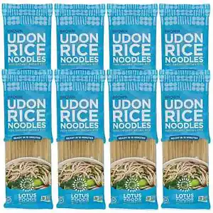 Lotus Foods Organic Brown Udon Rice Noodles, Gluten-Free, Vegan,8 Oz (Pack of 8) - Picture 1 of 6