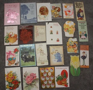 Group of 23 Used Cards Vintage 1980s - Mixed Types - Picture 1 of 1