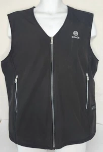 DOACE Heated Black Vest Smart Rechargeable Needs Battery Pack Mens Size XL  - Picture 1 of 8
