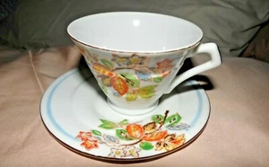 Vintage 1940's Kikusui China cup and saucer Floral Made in Japan - Picture 1 of 3