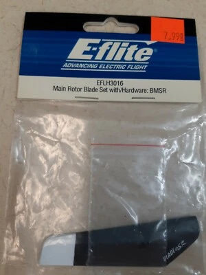 E-FLITE PN EFLH3016 MAIN ROTOR BLADE SET W/HARDWARE:BMSR  NIB - Image 1 of 4