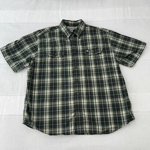 Carhartt Shirt Mens 2XL XXL Multicolor Plaid Flannel Workwear Short Sleeve - Picture 1 of 6