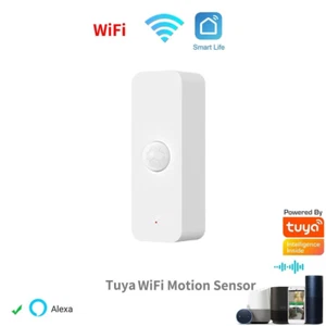 Tuya WiFi PIR Bewegungssensor Bewegungsmelder Wlan Smart Life IoBroker Alexa P01 - Bild 1 von 13