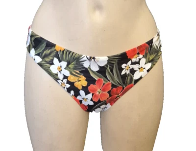 Freya Tiki Bar Bikini Slip Gr.36 XS Badeslip mit Blumenmuster Schwarz SWIM - Bild 1 von 4