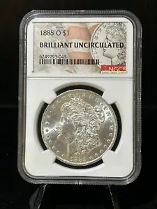 1885 O Morgan Silver Dollar NGC Brilliant Uncirculated! Gorgeous Coin! - Picture 1 of 4