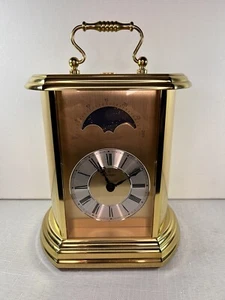 Vintage Ford Motor Co Montreux Moon Face Anniversary Mantle Clock Germany - Picture 1 of 16