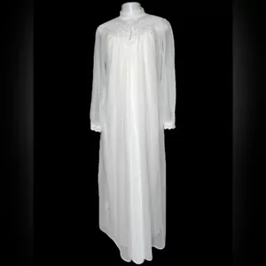 Vintage Circle III 60’s Robe & Nightgown Set | Braut Nylon Peignoir Set | Größe M - Bild 1 von 13