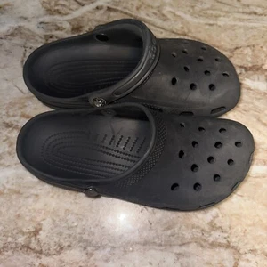 Crocs Classic Clog Black W8 M6 Missing A Strap - Picture 1 of 4