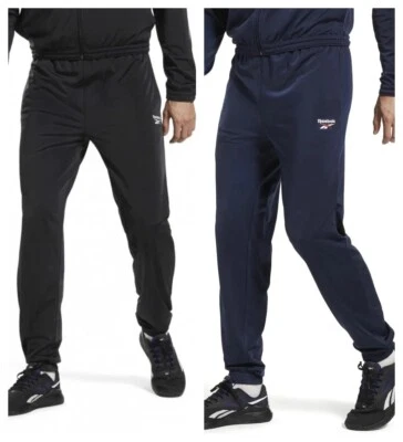 Pantalones de chándal REEBOK Adidas negros azul marino talla para hombre pantalones de chándal de polietileno Foto 1 de 4