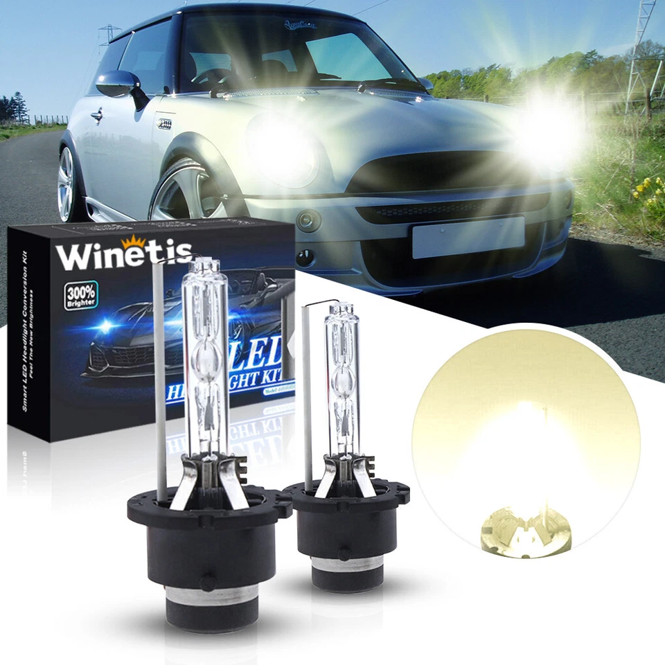 For Mini Cooper 2002-2006 D2S Headlight Xenon Replacement 4300K Low Beam Bulbs - Image 1 of 4