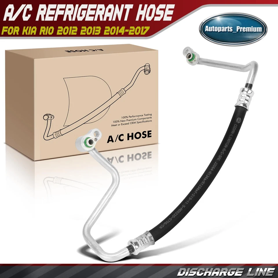 Nueva manguera de línea de descarga de aire acondicionado para Kia Rio 2012 2013 2014-2017 L4 1,6 L 977621W200 Foto 1 de 4