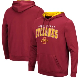 Men's Colosseum Cardinal Iowa State Cyclones Resistance-Pullover Hoodie - Picture 1 of 3