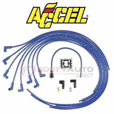 ACCEL Spark Plug Wire Set for 1978-1986 Pontiac Grand Prix 5.0L V8 - jh Foto 1 de 4