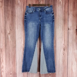 Judy Blue Womens Size 14W Mid Rise Inseam Panel Flare Jeans JB88524 - Picture 1 of 14