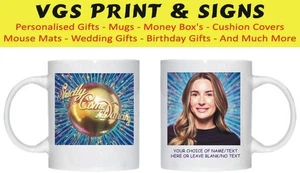 DANI DYER STRICTLY COME DANCING PERSONALISED WHITE MUG FAST POST - Picture 1 of 4